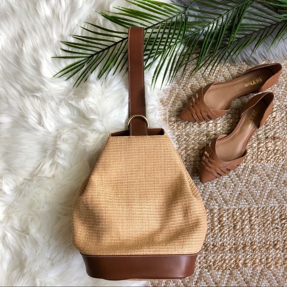 Nine West Handbags - Nine West Retro Woven Bucket Bag